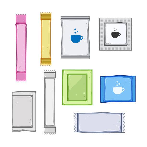 sugar bag set cartoon